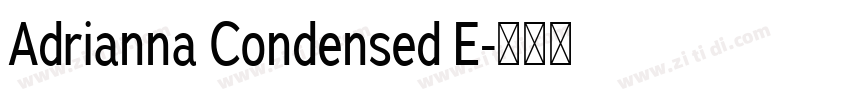 Adrianna Condensed E字体转换
